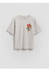 Reserved - T-shirt Hot Wheels - jasnoszary. Kolor: szary. Materiał: bawełna, dzianina #1