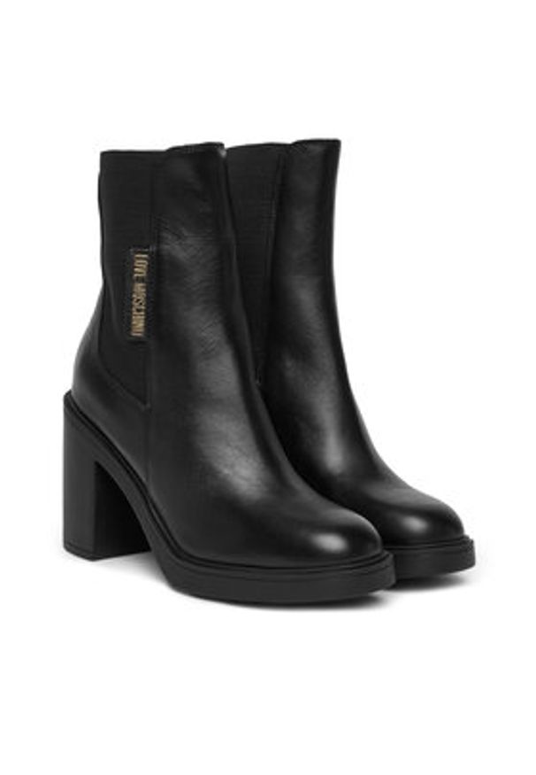Love Moschino - LOVE MOSCHINO Botki JA2413AG0NIA0000 Czarny. Kolor: czarny. Materiał: skóra