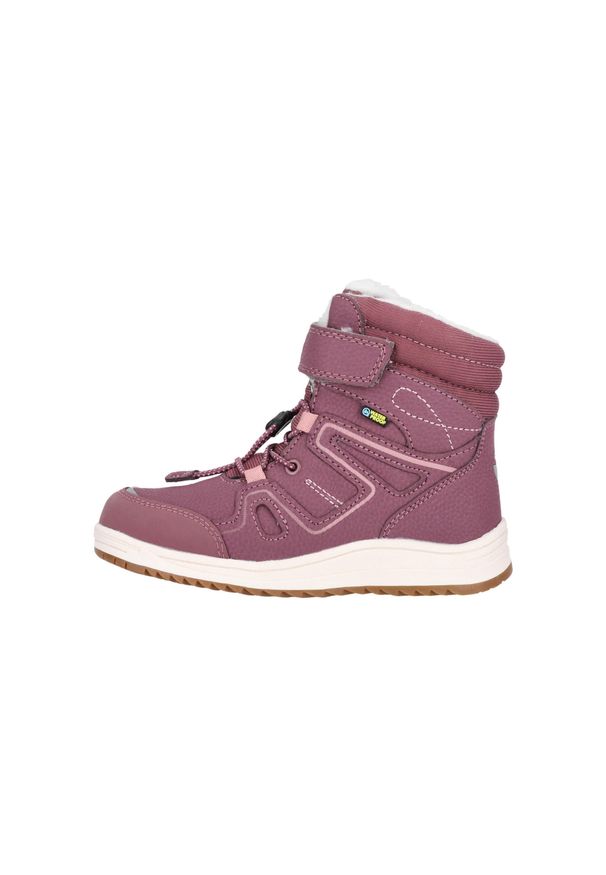 ZigZag - Dziecięce buty zimowe Zigzag Rincet. Zapięcie: rzepy. Kolor: szary, wielokolorowy, fioletowy, brązowy, niebieski. Szerokość cholewki: normalna. Sezon: zima. Sport: turystyka piesza