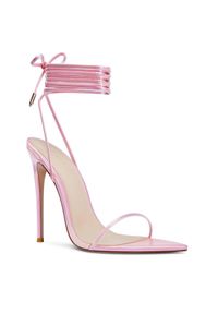 FEMME Los Angeles - FEMME LOS ANGELES - Różowe sandały na szpilce Luce Minimale Rose. Zapięcie: pasek. Kolor: fioletowy, różowy, wielokolorowy. Obcas: na szpilce. Wysokość obcasa: średni