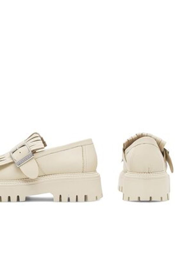 Badura Loafersy DEBORAH-24SS200 Beżowy. Kolor: beżowy. Materiał: skóra