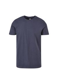 Urban Classics - Męska Podstawowa Koszulka Gładka. Kolor: niebieski. Wzór: gładki. Sport: turystyka piesza #1
