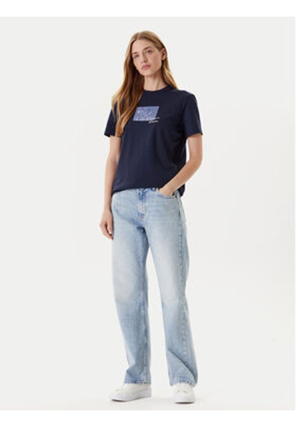 Calvin Klein Jeans Jeansy Signature 90s LV147C700G Niebieski Straight Fit. Kolor: niebieski