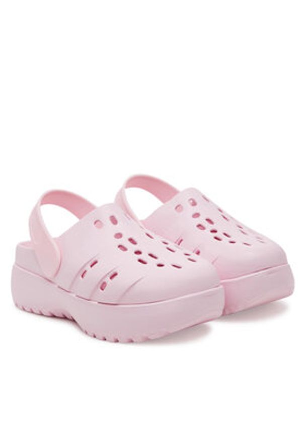 Adidas - adidas Sandały adilette JR2626 Różowy. Kolor: różowy. Materiał: skóra