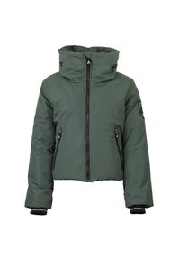PEAK MOUNTAIN - Kurtka damska zapinana na zamek Peak Mountain. Kolor: zielony. Sezon: zima. Sport: narciarstwo #1
