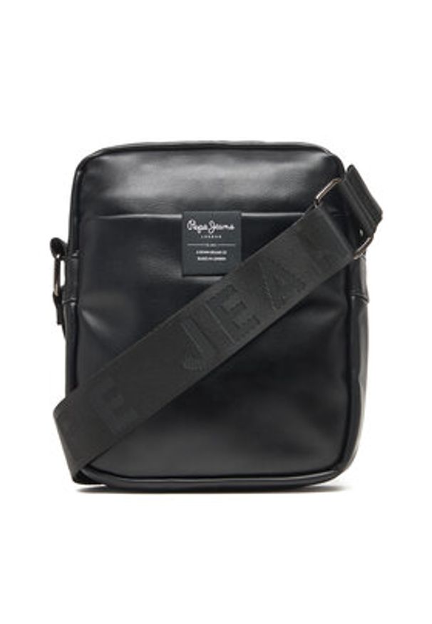 Pepe Jeans Saszetka Wolf Brant PM030875 Czarny. Kolor: czarny. Materiał: skóra