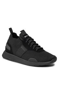 BOSS - Boss Sneakersy Titanium Runn 50498245 Czarny. Kolor: czarny. Materiał: materiał #3