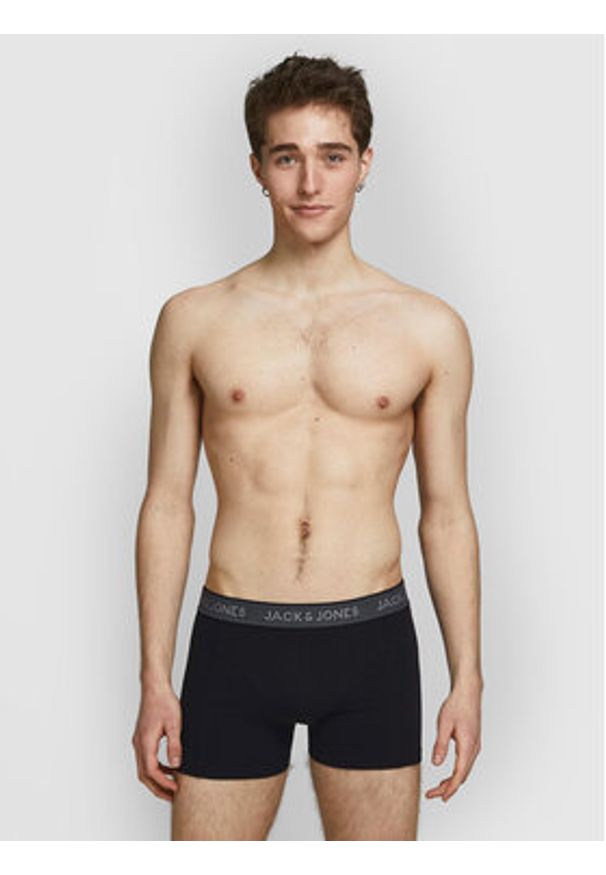 Jack & Jones - Jack&Jones Komplet 3 par bokserek Waistband 12127816 Czarny. Kolor: czarny. Materiał: bawełna
