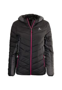 CONOR - Kurtka zimowa damska Athl. DPT Salome S - czarna. Kolor: wielokolorowy, czarny, różowy. Sezon: zima #1