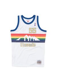 Mitchell & Ness - Jersey Denver Nuggets Dikembe Mutombo. Kolor: biały, wielokolorowy. Materiał: jersey. Sport: koszykówka #1
