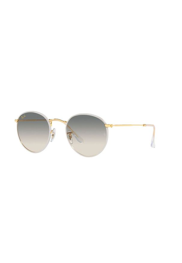 Ray-Ban Okulary przeciwsłoneczne kolor złoty. Kształt: okrągłe. Kolor: złoty