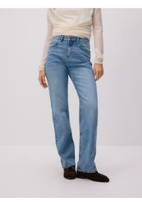 Reserved - Jeansy straight leg - niebieski. Kolor: niebieski