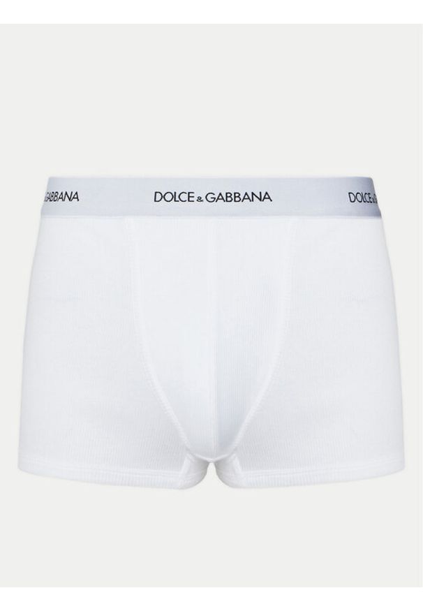 DOLCE & GABBANA - Dolce&Gabbana Bokserki M4C13J ONN96 Biały. Kolor: biały. Materiał: bawełna