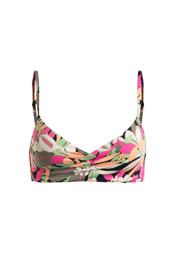 Roxy - Stanik bikini z miseczkami dla Kobiety PRINTED BEACH CLASSICS Czarny. Kolor: czarny. Materiał: nylon, elastan, materiał