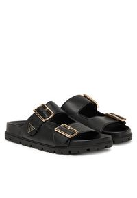 Guess Klapki FLTFST LEA03 Czarny. Kolor: czarny. Materiał: skóra #6