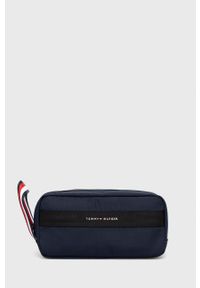 TOMMY HILFIGER - Tommy Hilfiger kosmetyczka kolor granatowy. Kolor: niebieski #1