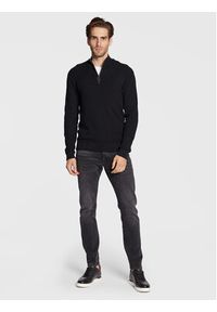 Casual Friday Sweter Karlo 20503972 Czarny Slim Fit. Okazja: na co dzień. Kolor: czarny. Materiał: bawełna. Styl: casual #3