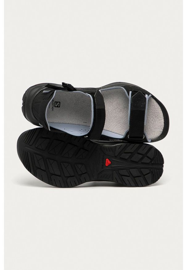 salomon - Salomon - Sandały Tech Sandal Free. Zapięcie: rzepy. Kolor: czarny. Materiał: skóra, materiał, guma. Wzór: gładki