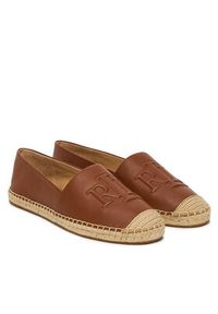Lauren Ralph Lauren - LAUREN RALPH LAUREN Espadryle Cameryn 802P04415003 Brązowy. Kolor: brązowy. Materiał: skóra #3