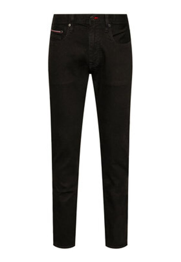 TOMMY HILFIGER - Tommy Hilfiger Jeansy Denton MW0MW15595 Czarny Straight Fit. Kolor: czarny