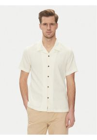 Guess Koszula M5GH67 WH340 Écru Regular Fit. Kolor: kremowy. Materiał: bawełna #1