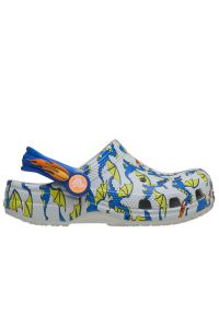 Klapki dziecięce Crocs Toddler Classic Dragon Graphic Clog 212514-1FT - szare. Kolor: szary. Sezon: lato. Styl: młodzieżowy #1