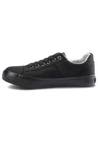 Czarne Trampki Lee Cooper Damskie Lekkie Półbuty. Okazja: na co dzień. Zapięcie: sznurówki. Kolor: czarny. Materiał: guma, materiał. Wzór: jednolity. Styl: casual, sportowy, klasyczny #6
