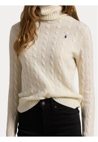 Polo Ralph Lauren Golf 211888686012 Biały Regular Fit. Typ kołnierza: polo, golf. Kolor: biały. Materiał: wełna #3