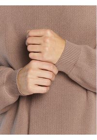 Redefined Rebel Sweter Bastian 212056 Brązowy Regular Fit. Kolor: brązowy. Materiał: bawełna #5