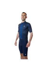 C-LAB - Koszulka rowerowa męska Unica granatowa. Kolor: niebieski. Długość rękawa: krótki rękaw. Długość: krótkie. Sport: kolarstwo
