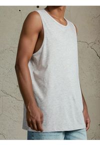 Sinsay - Tank top w stylu basic - szary. Kolor: szary