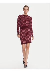 Pinko - PINKO Spódnica mini Bang Bang 106040 A2YD Bordowy Slim Fit. Kolor: czerwony. Materiał: wiskoza #3