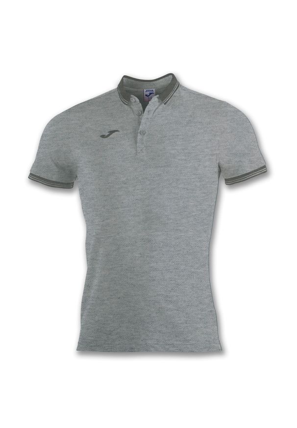 Koszulka polo do tenisa męska Joma Bali II. Typ kołnierza: polo. Kolor: szary. Materiał: bawełna, poliester. Sport: tenis