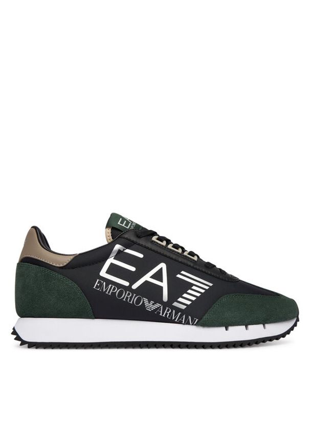 EA7 Emporio Armani Sneakersy 7X000541 AF18609 MZ578 Zielony. Kolor: zielony. Materiał: skóra