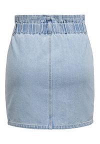 only - ONLY Spódnica jeansowa 15195868 Niebieski Regular Fit. Kolor: niebieski. Materiał: bawełna #6