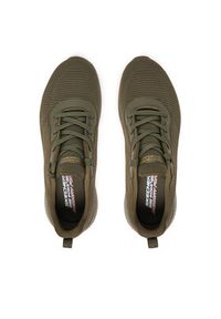 skechers - Skechers Sneakersy Bobs Squad-Tough Talk 32504/OLV Khaki. Kolor: brązowy. Materiał: materiał