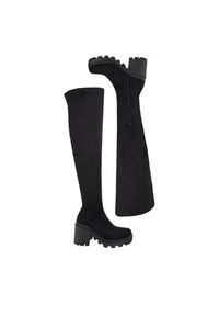 DeeZee Kozaki ZB362-2A Czarny. Kolor: czarny. Materiał: materiał