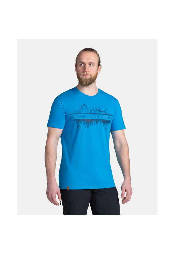 Męski bawełniany t-shirt Kilpi CHOOSE-M. Kolor: niebieski. Materiał: bawełna. Sport: turystyka piesza