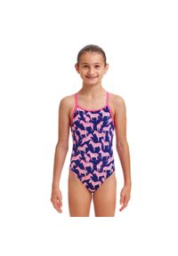 FUNKITA - Strój kąpielowy jednoczęściowy dziewczęcy Funkita Sweet Stripes. Kolor: różowy, niebieski, wielokolorowy