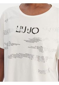 Liu Jo Sport T-Shirt TA6265 JS923 Biały Regular Fit. Kolor: biały. Materiał: bawełna. Styl: sportowy #4