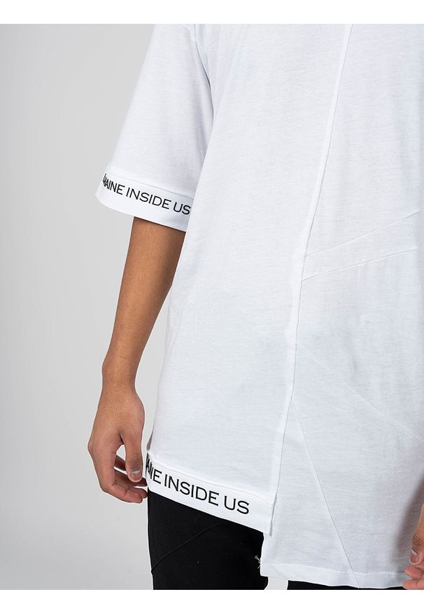 La Haine Inside Us T-shirt "Lalbatro" | P2308 3M | LALBATRO | Mężczyzna | Biały. Kolor: biały. Materiał: bawełna. Długość: długie. Wzór: nadruk
