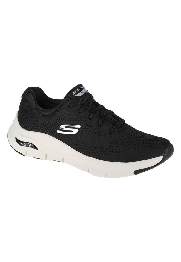 skechers - Buty sportowe Sneakersy damskie, Skechers Arch Fit-Big Appeal. Kolor: czarny, biały, wielokolorowy. Model: Skechers Sport. Sport: turystyka piesza