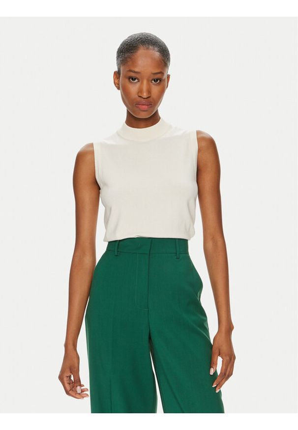 Weekend Max Mara Bluzka Nazione 2425366071 Écru Regular Fit. Materiał: wiskoza