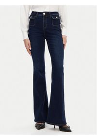 Gaudi Jeansy 511BD26002 Granatowy Flare Fit. Kolor: niebieski #1
