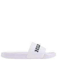 TOMMY HILFIGER - Klapki Tommy Hilfiger 3D Print Hilfiger PO FM0FM04612-YBS - białe. Okazja: na co dzień, na plażę. Kolor: biały. Materiał: guma, syntetyk. Wzór: nadruk. Styl: casual