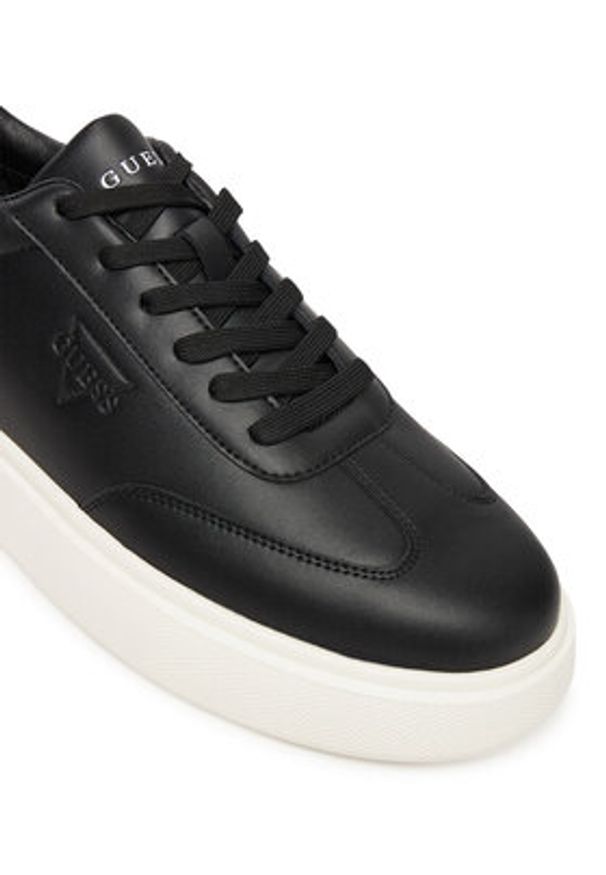 Guess Sneakersy FMFPLA LEA12 Czarny. Kolor: czarny. Materiał: skóra