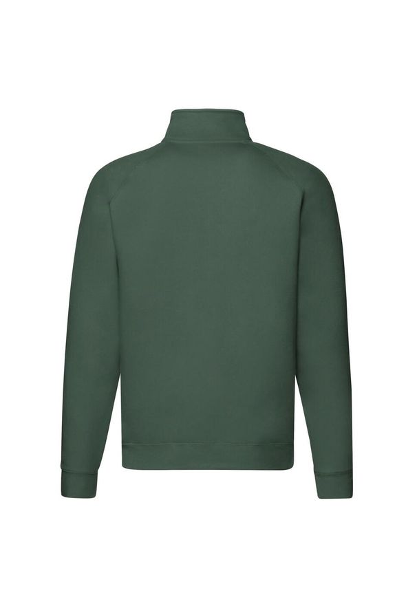 FRUIT OF THE LOOM - Bluza Unisex Premium Quarter Zip Raglan Dla Dorosłych. Kolor: zielony. Długość rękawa: raglanowy rękaw