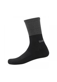 SHIMANO - Skarpetki rowerowe Shimano Original Wool Tall Socks z wełny merino. Kolor: wielokolorowy, szary, czarny. Materiał: wełna #1