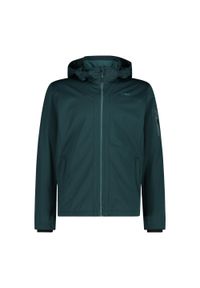 Kurtka męska turystyczna CMP 39A5027. Typ kołnierza: kaptur. Kolor: niebieski. Materiał: softshell. Sport: turystyka piesza #1