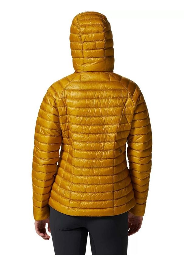 MOUNTAIN HARDWEAR - Kurtka puchowa damska Mountain Hardwear Ghost Whisperer/2 Hoody. Kolor: żółty. Materiał: puch